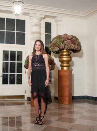 October 18, 2016 - Washington, DC, United States - Ashley Blazer Biden, daughter of U.S. Vice President Joseph Biden, arrives at the White House in Washington, DC, USA on 18 October 2016, for the Italy State Dinner for Prime Minister of Italy Matteo Renzi and his wife Agnese Landini, hosted by U.S. President Barack Obama and First Lady Michelle Obama, their final state dinner. Washington United States  - ZUMAn230 20161018_zaa_n230_607