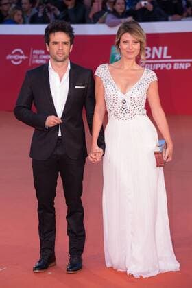 Italy: The 20th anniversary of The English Patient Actor Raul Pena and actress Euridice Axen on the red carpet for the the 20th anniversary of The English Patient  BarbaraxComo