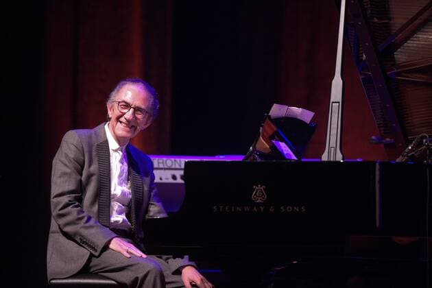 Willy Claes pictured during the anniversary show for 50 years Koen Crucke, on Sunday 23 October 2016 at the De Bijloke venue in Gent.  NICOLASxMAETERLINCK 04965106
