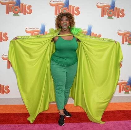 Actress GloZell Green attends the premiere of the animated motion picture comedy Trolls at the Regency Village Theater in the Westwood section of Los Angeles on October 23, 2016. Storyline: A troll princess and her companion, the one unhappy troll try to rescue her friends from being eaten by their nemeses.  LAP2016102329 JIMxRUYMEN