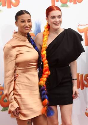 October 23, 2016 - Los Angeles, CA, United States - 23 October 2016 - Los Angeles, California - Aino Jawo and Caroline Hjelt of Ã¢â‚¬Å Icona PopÃ¢â‚¬Â. Trolls Los Angeles Premiere held at the Regency Village Theatre in Los Angeles. Photo Credit: AdMedia Los Angeles United States - ZUMAa123 20161023_zaa_a123_241