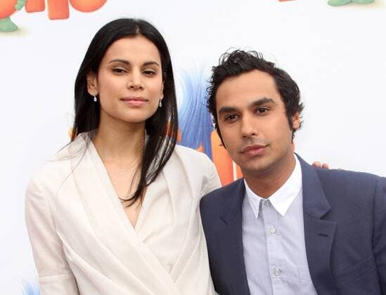 October 23, 2016 - Los Angeles, CA, United States - 23 October 2016 - Los Angeles, California - Neha Kapur and Kunal Nayyar. Trolls Los Angeles Premiere held at the Regency Village Theatre in Los Angeles. Photo Credit: AdMedia Los Angeles United States - ZUMAa123 20161023_zaa_a123_280