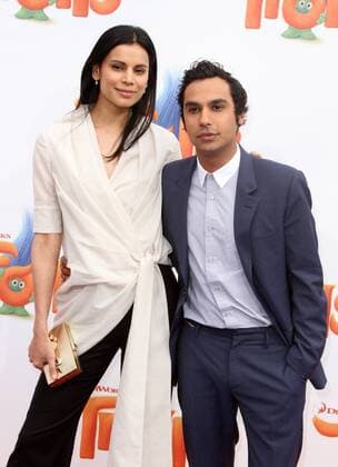 October 23, 2016 - Los Angeles, CA, United States - 23 October 2016 - Los Angeles, California - Neha Kapur and Kunal Nayyar. Trolls Los Angeles Premiere held at the Regency Village Theatre in Los Angeles. Photo Credit: AdMedia Los Angeles United States - ZUMAa123 20161023_zaa_a123_287