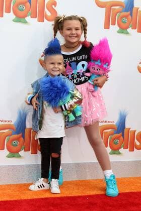 LOS ANGELES - OCT 23: Caspian Slyfox, Jaedyn Skyfox at the Trolls Premiere at Village Theater on October 23, 2016 in Westwood, CA  Copyright: xKathyxHutchinsx xIPAx