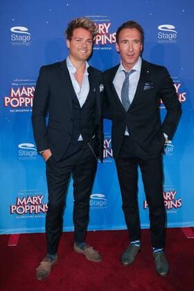 Stuttgart, Germany, Stage Apollo Theater, 23.10.2016, Deutschlandpremiere des Musical Mary Poppins, Jochen Bendel, Ehemann Matthias Pridoehl (Bendel ( DeFodi515