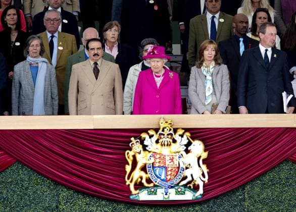 14-05-2016 Windsor Queen Elizabeth and King Hamad bin Isa Al Khalifa of Bahrain during the Windsor Royal Horse Show, in Windsor.  Copyright: PPEx