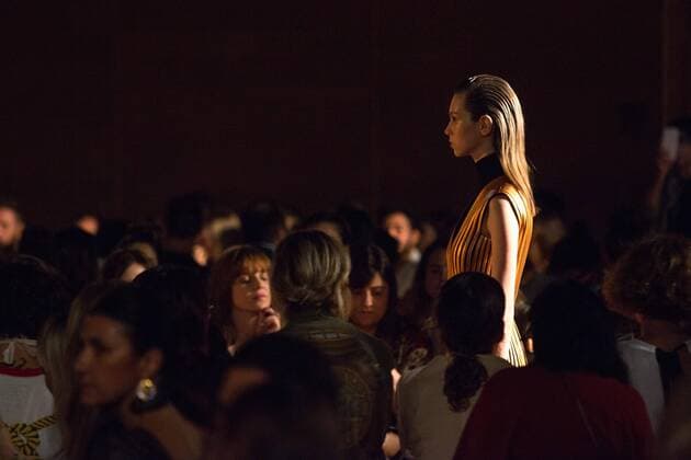 October 24, 2016 - Sao Paulo, Brazil - Model presents creation by Reinaldo Lourenco, during the Sao Paulo Fashion Week, winter 2017 edition, this Monday, in Sao Paulo, Brazil. Sao Paulo Brazil - ZUMAl146 20161024_zaf_l146_059