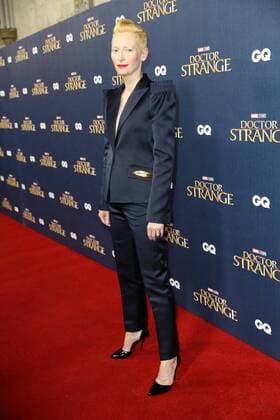 . 24 10 2016. London, United Kingdom . Tilda Swinton arriving at the Doctor Strange launch event at Westminster Abbey in London.  xStephenxLockx xi-Imagesx IIM-13682-0013