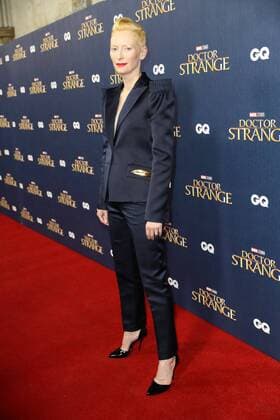 . 24 10 2016. London, United Kingdom . Tilda Swinton arriving at the Doctor Strange launch event at Westminster Abbey in London.  xStephenxLockx xi-Imagesx IIM-13682-0014