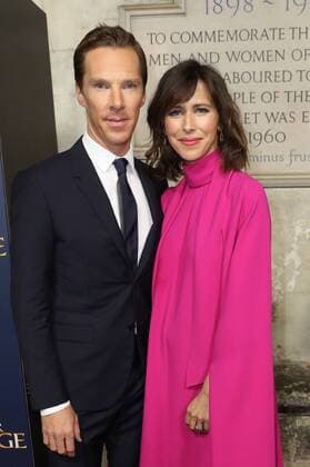 . 24 10 2016. London, United Kingdom . Benedict Cumberbatch and wife Sophie Hunter arriving at the Doctor Strange launch event at Westminster Abbey in London.  xStephenxLockx xi-Imagesx IIM-13682-0019