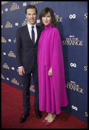 . 24 10 2016. London, United Kingdom. Benedict Cumberbatch and his wife Sophie Hunter arriving at the Doctor Strange launch event at Westminster Abbey in London.  xStephenxLockx xi-Imagesx IIM-13682-0027