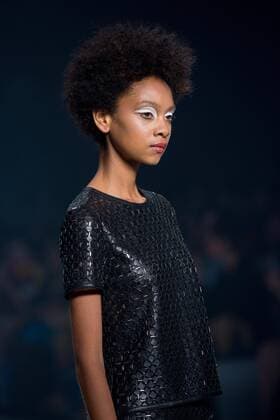 October 24, 2016 - Sao Paulo, Brazil - Model presents creation by Patricia Viera, during the Sao Paulo Fashion Week, winter 2017 edition, this Monday, in Sao Paulo, Brazil. Sao Paulo Brazil - ZUMAl146 20161024_zaf_l146_072