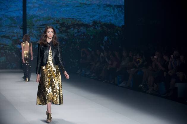 October 24, 2016 - Sao Paulo, Brazil - Model presents creation by Patricia Viera, during the Sao Paulo Fashion Week, winter 2017 edition, this Monday, in Sao Paulo, Brazil. Sao Paulo Brazil - ZUMAl146 20161024_zaf_l146_083