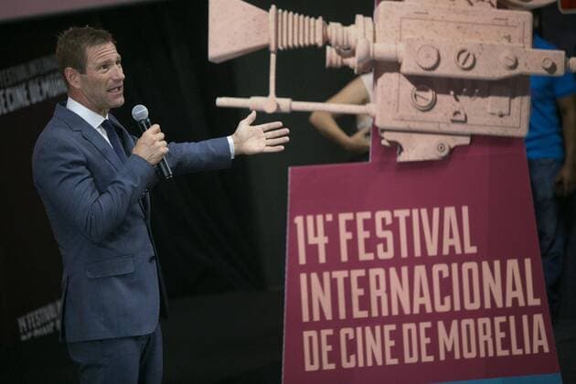 Aaron Eckhart beim Filmfest im mexikanischen Morelia October 25, 2016 - Mexico - EUM20161025ESP04.JPG.MORELIA, Mich.- Cinema Cine-Festival.- El actor Aaron Eckhart en la presentacion de la cinta Hudson dirigida por Clint Eastwood, en el marco del Festival Internacional de Cine de Morelia, la noche de este lunes 24 de octubre de 2016.  - ZUMAu78_ 20161025_zaf_u78_006