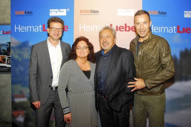 Wolfgang Stumph und Kai Pflaume mit Team beim Preview des Dokumentarfilms HeimatLiebe - Wolfgang Stumph auf Spurensuche im UFA-Kristallpalast. Dresden, 25.10.2016 Foto:xM.xSchillerx xFuturexImage