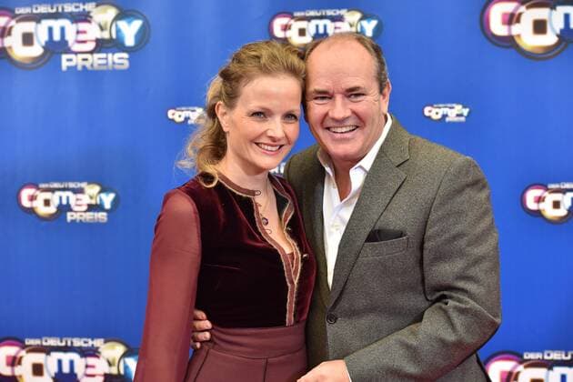 Moderator Wolfram Kons und seine Frau Alexa kommt zur Verleihung des Deutschen Comedypreis 2016 am 25.10.2016 ins Coloneum in Köln