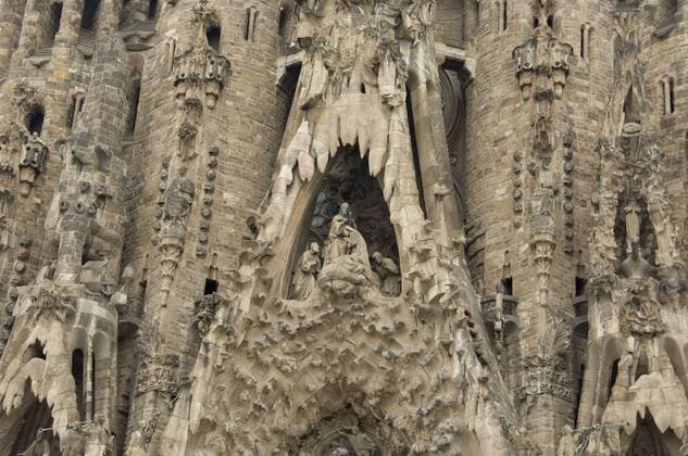 Spain, Barcelona. Gaudi s La Sagrada Familia, Nativity Facade detail.  Copyright: xCindyxMillerxHopkinsx xDanitaxDelimont EU27 CMI0248