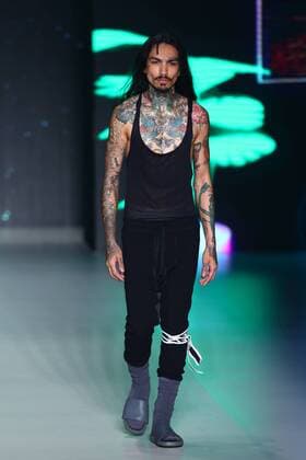 October 27, 2016 - Sao Paulo, Brazil - Model presents creation by Ratier, during the Sao Paulo Fashion Week, winter 2017 edition, this Thursday , in Sao Paulo, Brazil. Sao Paulo Brazil - ZUMAl146 20161027_zaf_l146_063