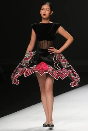 Chinese and European models wear clothing from the Maryma 2017 collection during China s international fashion week in Beijing on October 29, 2016. Chinese fashion designers are becoming an international force with both European and American fashion houses looking at the new, fresh Chinese clothing-minds as potential partners in future clothing brands.  PEK2016102935 STEPHENxSHAVER