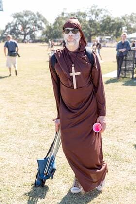 October 29, 2016 - New Orleans, Louisiana, U.S - A music fan dresses for Halloween at the Voodoo Music + Arts Experience in New Orleans, Louisiana New Orleans U.S. - ZUMAs135 20161029_zap_s135_005