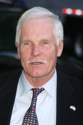 Nov 10, 2008 - New York, NY, USA - Businessman TED TURNER arrives for his appearance on The Late Show With David Letterman held at the Ed Sullivan Theater. - ZUMAk03_ 20081110_kaz_k03_007