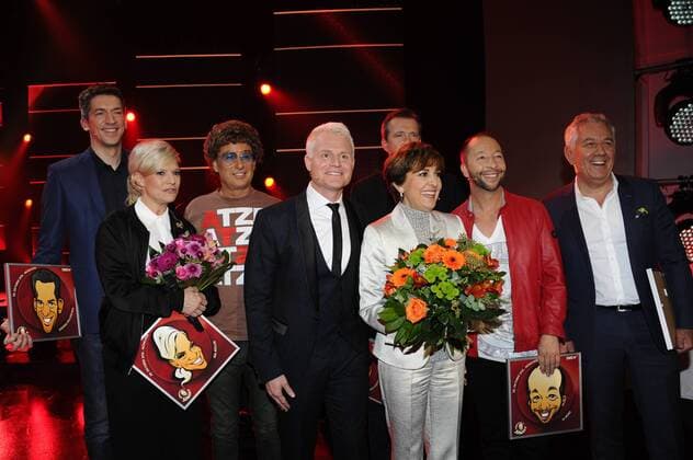 Steffen Hallaschka, Ina Müller, Atze Schröder, Guido Cantz, Alexander Herrmann, Paola Felix, DJ Bobo und Röbi Koller Verstehen Sie Spaß Bavaria-Filmstudio München 29. Oktober 2016