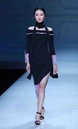 BEIJING, CHINA - OCTOBER 30: A model showcases designs on the runway at Snow Lotus collection by Tanya Wang during the Mercedes-Benz China Fashion Week Spring Summer 2017 at Banquet Hall of Beijing Hotel on October 30, 2016 in Beijing, China.  CFP494679690