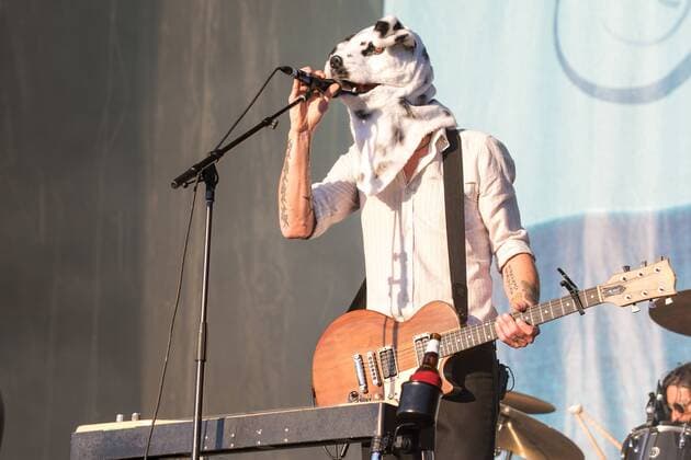 October 30, 2016 - New Orleans, Louisiana, U.S - BEN BRIDWELL of Band of Horses performs in costume at the Voodoo Music + Arts Experience in New Orleans, Louisiana New Orleans U.S. - ZUMAs135 20161030_zap_s135_061