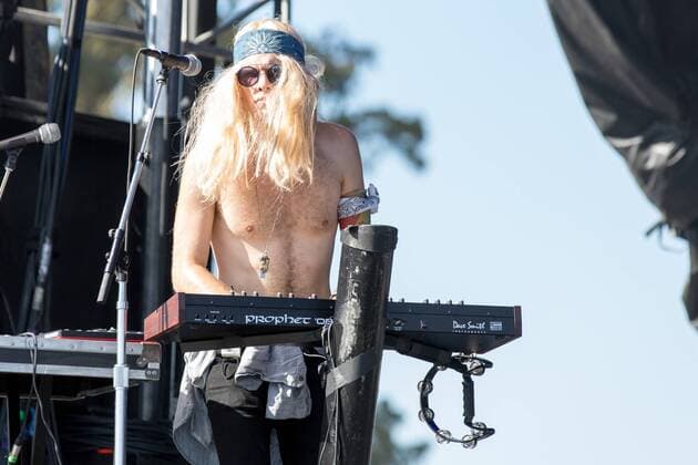 October 30, 2016 - New Orleans, Louisiana, U.S - TOM HOWIE of Bob Moses perform in costume at the Voodoo Music + Arts Experience in New Orleans, Louisiana New Orleans U.S. - ZUMAs135 20161030_zap_s135_053