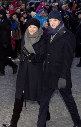 17-01-2016 Oslo Princess Mette Marit and Marius Borg Hoiby during the 25th anniversary of the ascension to the Norwegian throne of the King and Queen of Norway.  Copyright: PPEx