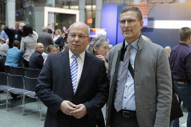 Berlin,, ZDF, XY-Preis Gemeinsam gegen das Verbrechen 2016, Foto: Polizeigewerkschaftschef Rainer Wendt (L.)