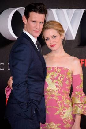 . 01 11 2016. London, United Kingdom. Matt Smith and Claire Foy attend The Crown TV series premiere.  xChrisxJosephx xi-Imagesx IIM-13723-0030