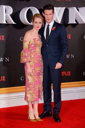 . 01 11 2016. London, United Kingdom. Matt Smith and Claire Foy attend The Crown TV series premiere.  xChrisxJosephx xi-Imagesx IIM-13723-0061