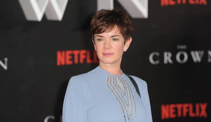 November 1, 2016 - London, England, United Kingdom - Victoria Hamilton attends the world premiere of The Crown at Odeon Leciester Square. London United Kingdom - ZUMAs147 20161101_zap_s147_057