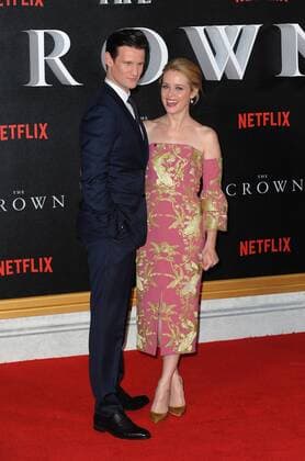 November 1, 2016 - London, England, United Kingdom - Matt Smith and Claire Foy attend the world premiere of The Crown at Odeon Leciester Square. London United Kingdom - ZUMAs147 20161101_zap_s147_027
