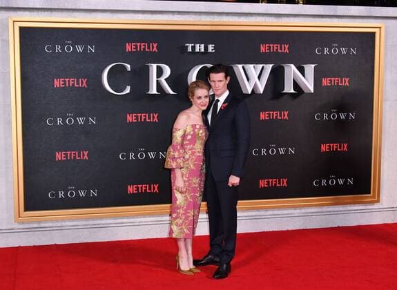 . 01 11 2016. London, United Kingdom. Claire Foy, Matt Smith attend The Crown TV premiere.  xNilsxJorgensenx xi-Imagesx IIM-13735-0035