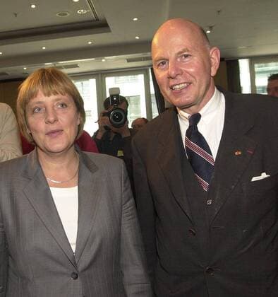 WAHL DES NEUEN CDU VORSITZENDEN IN BERLIN Merkel-Stölzl Local Caption BERLIN ANGELA MERKEL UND CHRISTOPH STÖLZEL CDU VERSAMMLUNG CDU
