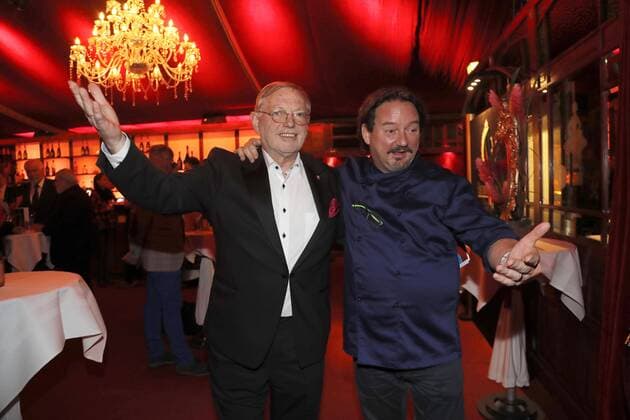 Hans Peter Wodarz, Kolja Kleeberg bei derGala-Premiere im PALAZZO-Siegelpalast Berlin.