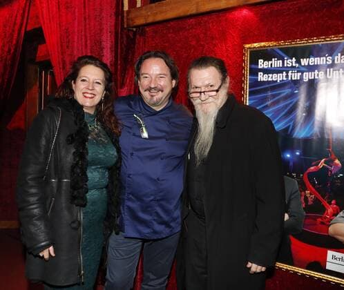 Londine Caucat, Kolja Kleeberg, Nikolai Makarov bei derGala-Premiere im PALAZZO-Spiegelpalast Berlin.