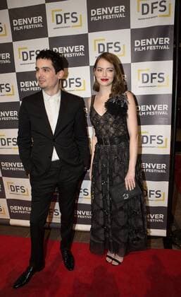 November 2, 2016 - Denver, Colorado, U.S - La La Land Director DAMIEN CHAZELLE, left, and actress EMMA STONE, right, walk the Red Carpet to kick off the Denver Film Festivals premiere of La La Land at the Performing Arts Complex Wed. night. Denver U.S. - ZUMAav4_ 20161102_zaf_av4_004