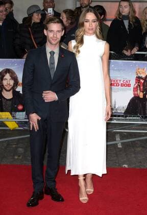 British actor Luke Treadaway and English actress Ruta Gedmintas attending the premiere of A Street Cat Named Bob, in London. NOVEMBER 3rd 2016  MISx163440