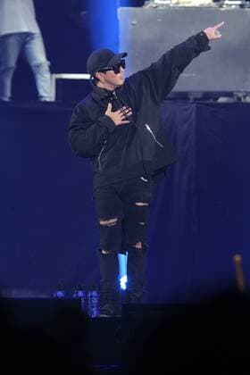 HONG KONG, CHINA - NOVEMBER 05: South Korean singer Ha Dong-hoon (aka Haha) performs onstage during the Mega K Music Festival 2016 at Hong Kong Coliseum on November 5, 2016 in Hong Kong, China.  CFP495062658