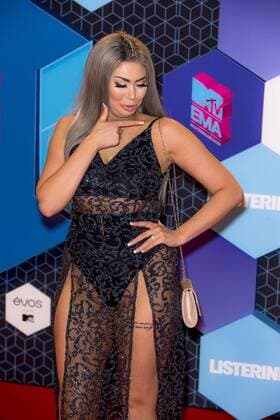 Chloe Ferry arrives at the MTV Europe Music Awards in Rotterdam, The Netherlands on November 6, 2016.  ROT20161106852 SVENxHOOGERHUIS