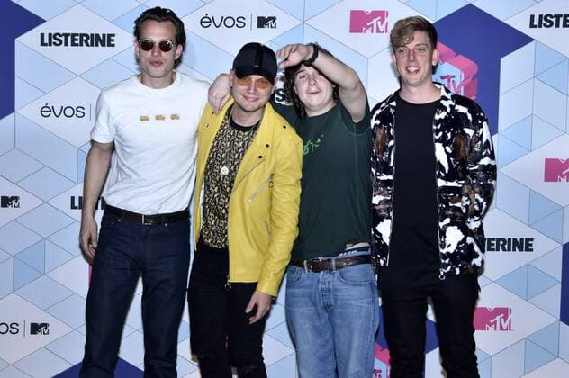 Magnus Larsson, Mark Falgren, Lukas Forchhammer, Morten Ristorp (Lukas Graham) bei der Verleihung der MTV Europe Music Awards 2016 im Ahoy Rotterdam. Roterdam, 06.11.2016 Foto:xA.xHübnerx xFuturexImage