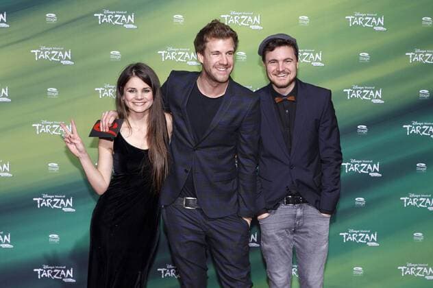 Joyce Ilg, Luke Mockridge und Philipp Laude bei der Premiere des Musicals Tarzan im Stage Metronom Theater. Oberhausen, 06.11.2016 Foto:xC.xHardtx xFuturexImage
