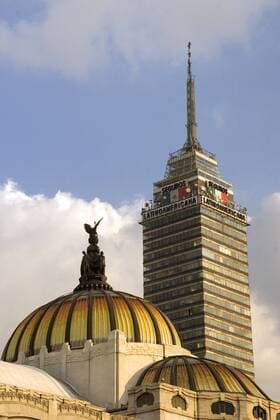 The top of the Torre Latinoamericana building and the Palace of Fine Arts in Mexico City, Mexico.  Copyright: xDavidxR.xFrazierx xDanitaxDelimont SA13 DFR0102