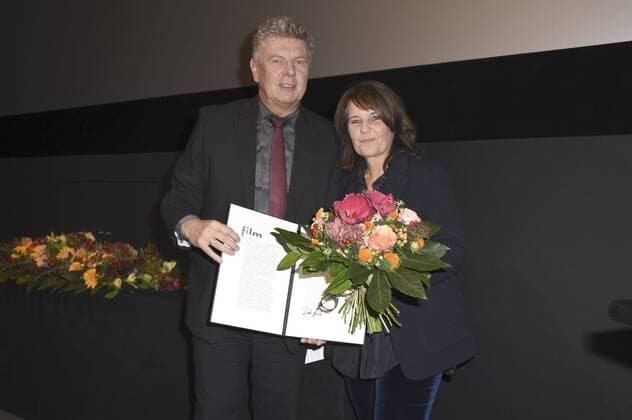 Dieter Reiter und Caroline Link bei der Verleihung vom Filmpreis der Landeshauptstadt München 2016 an Caroline Link im Filmmuseum im Münchner Stadtmuseum. München, 07.11.2016 Foto:xP.xSchönbergerx xFuturexImage