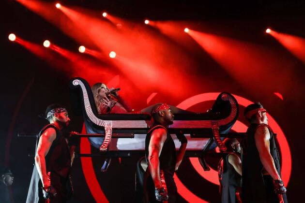 Mariah Carey Konzert in Mexiko-Stadt November 8, 2016 - Mexico City, Mexico - Singer MARIAH CAREY performs on her Sweet Sweet Fantasy tour. Mexico City Mexico  - ZUMAu78_ 20161108_zaf_u78_097
