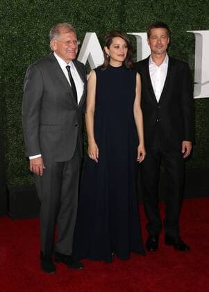 November 9, 2016 - Westwood, CA, United States - 09 November 2016 - Westwood, California - Robert Zemeckis,Marion Cotillard,Brad Pitt. Fan Event For Paramount Pictures Allied held at The Regency Village Theatre. Photo Credit: AdMedia Westwood United States - ZUMAa123 20161109_zaa_a123_313