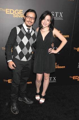 November 9, 2016 - Los Angeles, California, United States - November 9th 2016 - Los Angeles California USA - Actor EFRIM RAMIREZ, Actress KATIE SARIFE at STX Entertainment s LA Special Screening of The Edge of Seventeen held at the Regal LA Live Theater, Los Angeles, CA Los Angeles United States - ZUMAf05_ 20161109_zaf_f05_002